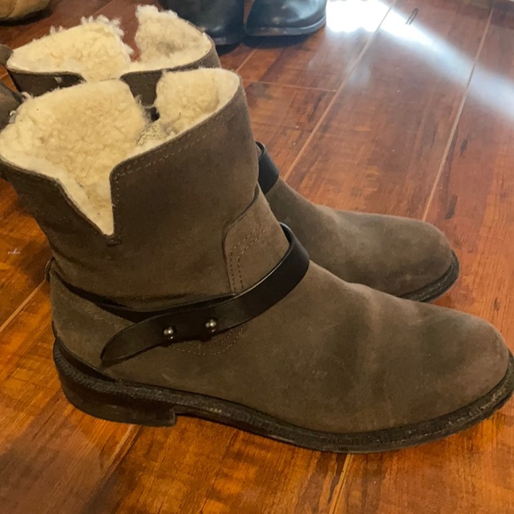 Rag & Bone Suede and Sherling Moto - Picture 2 of 6